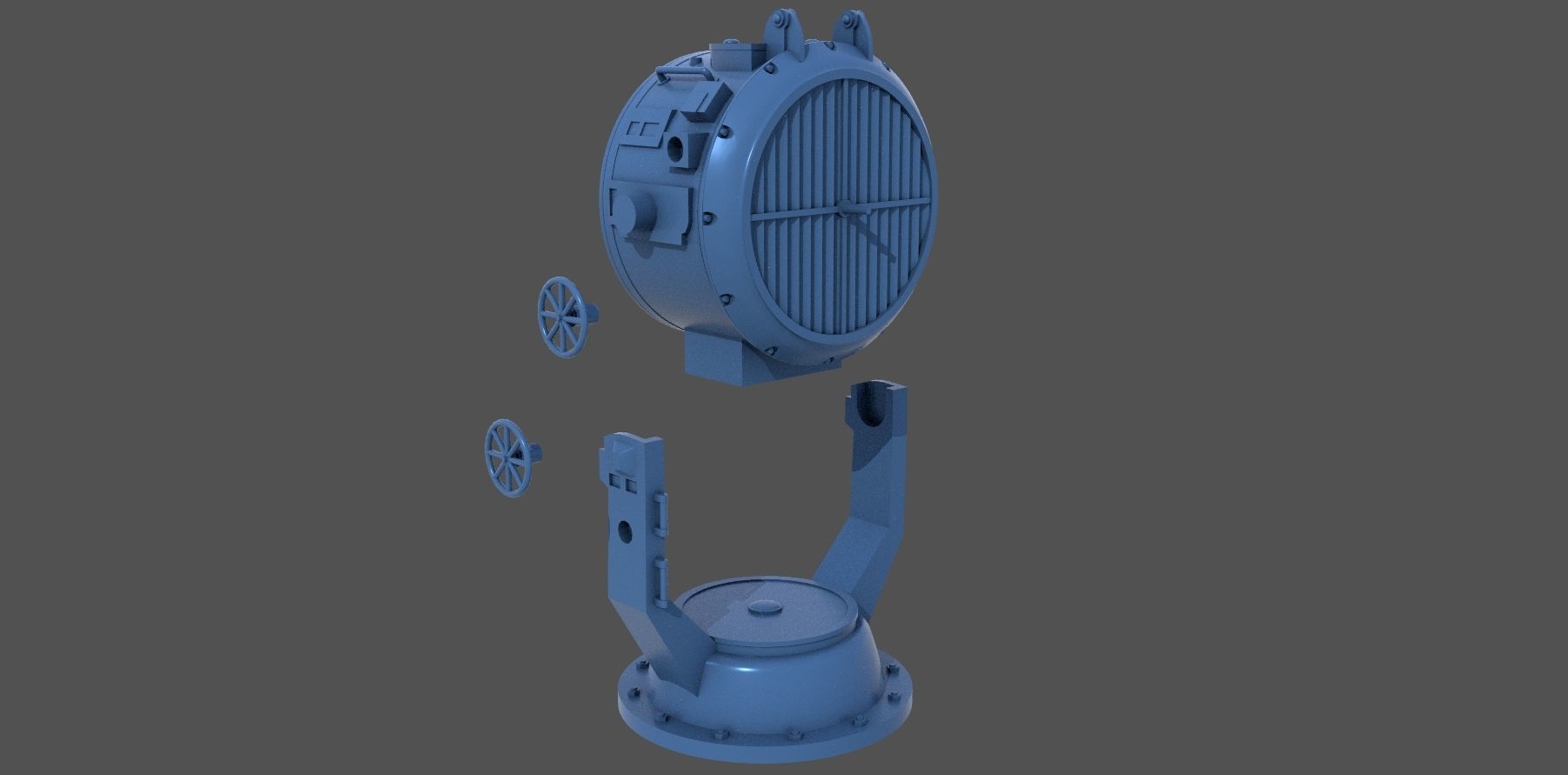 Yamato Search light 150cm - Personal license - 1-100 scale 3D print model_3