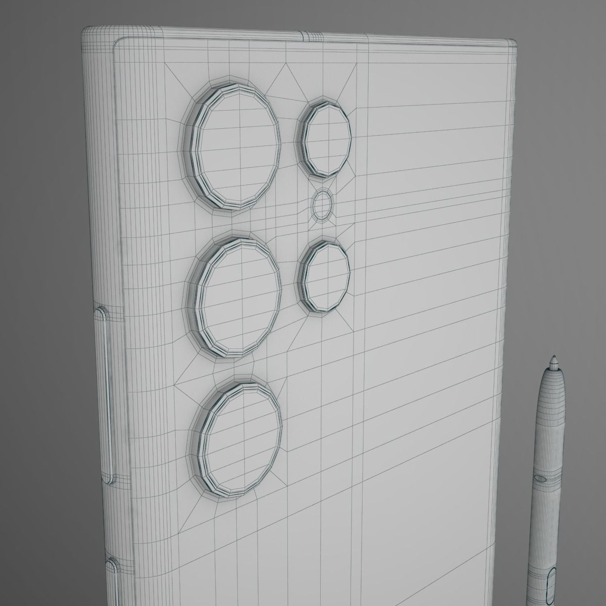 Samsung Galaxy S22 Ultra 5G Low-poly 3D model_11