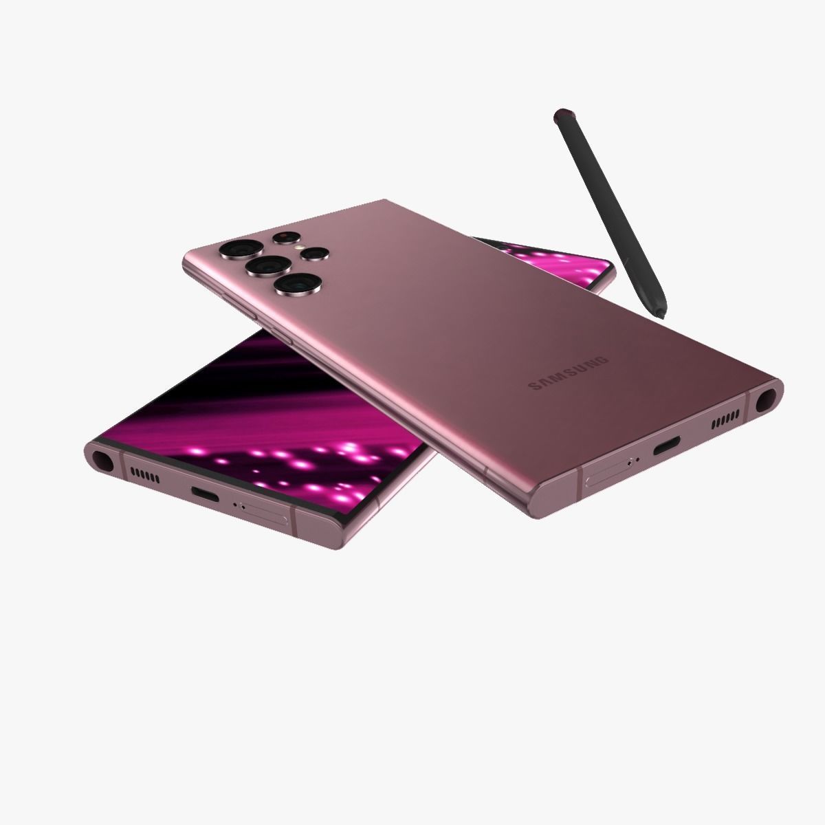 Samsung Galaxy S22 Ultra 5G Low-poly 3D model_8