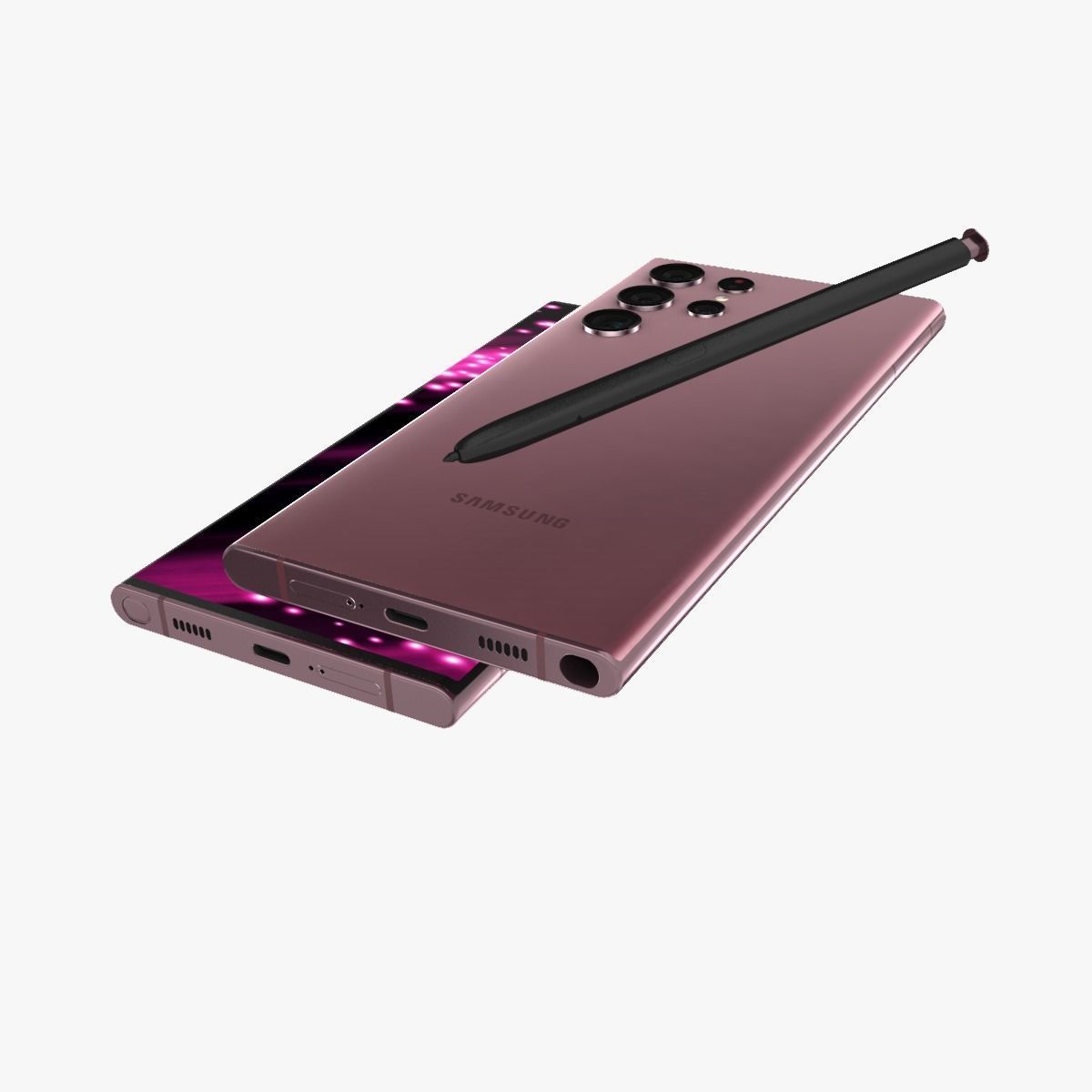 Samsung Galaxy S22 Ultra 5G Low-poly 3D model_7