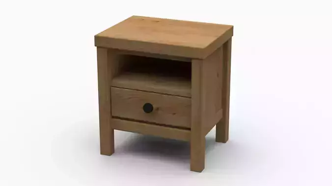 Nightstand I bedside table with drawers 3D model