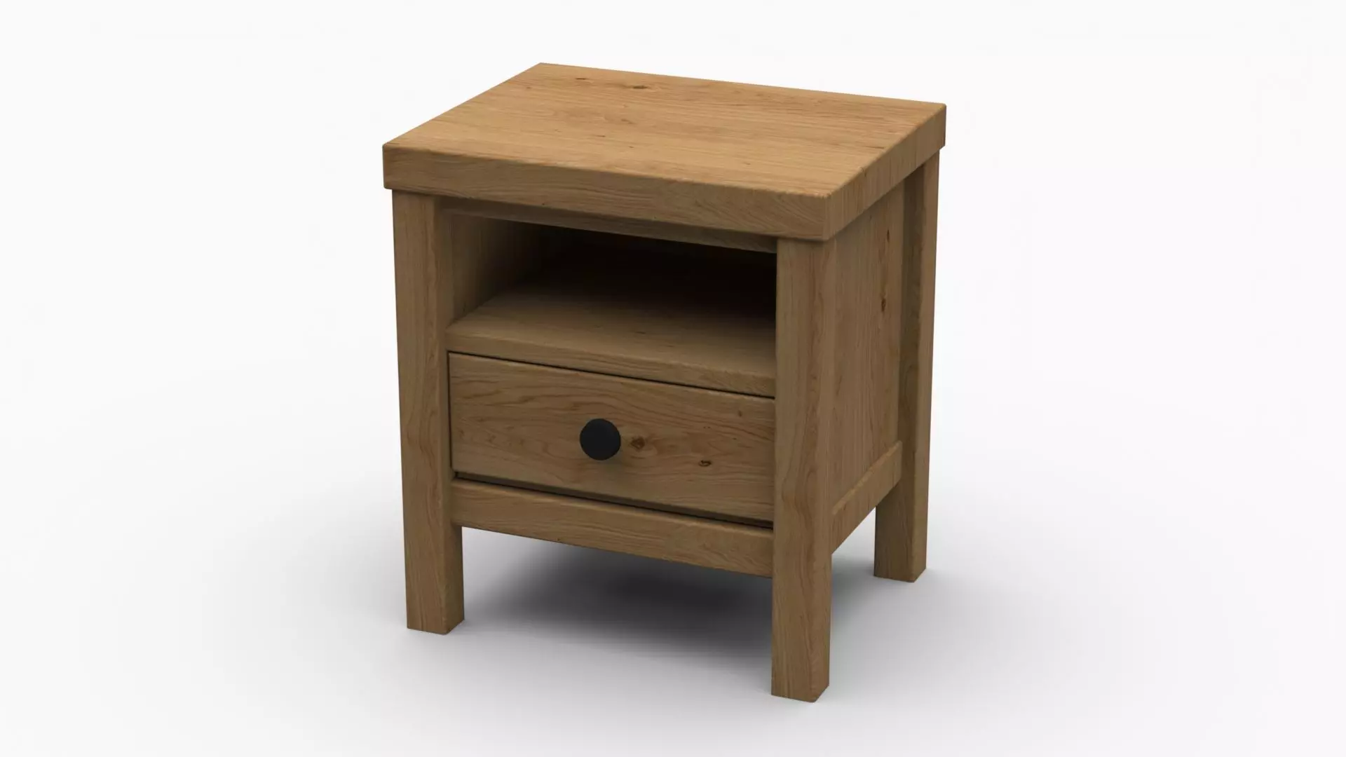 Nightstand I bedside table with drawers 3D model
