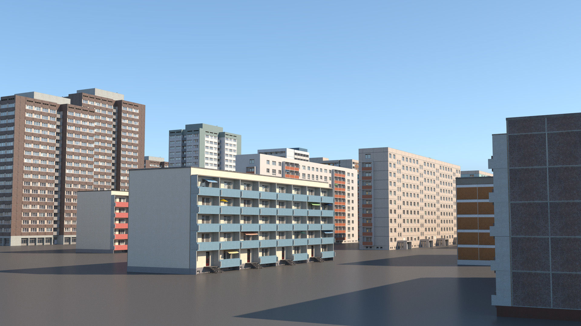 Germany DDR Berlin buildings pack 3D model_24