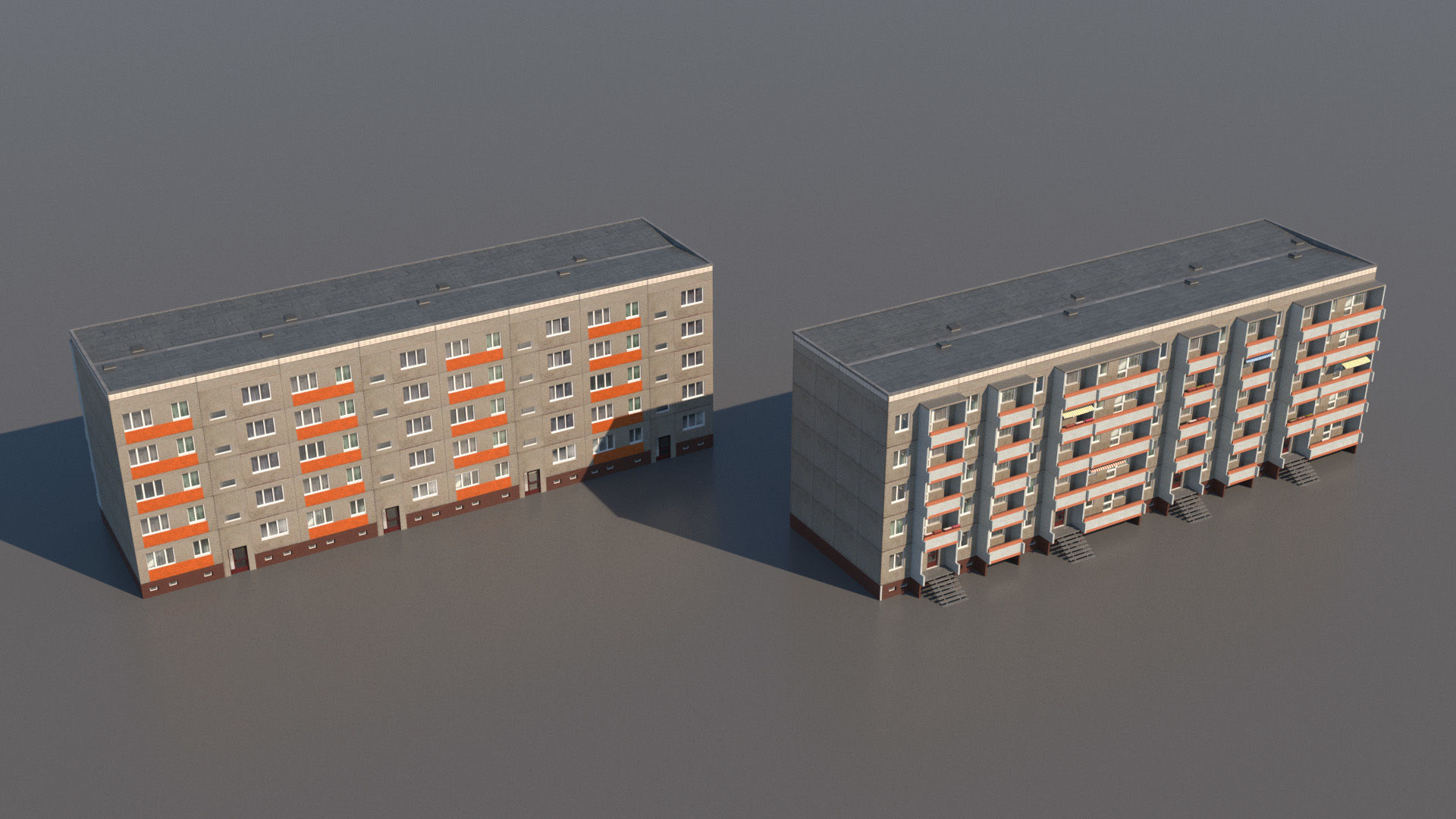 Germany DDR Berlin buildings pack 3D model_5