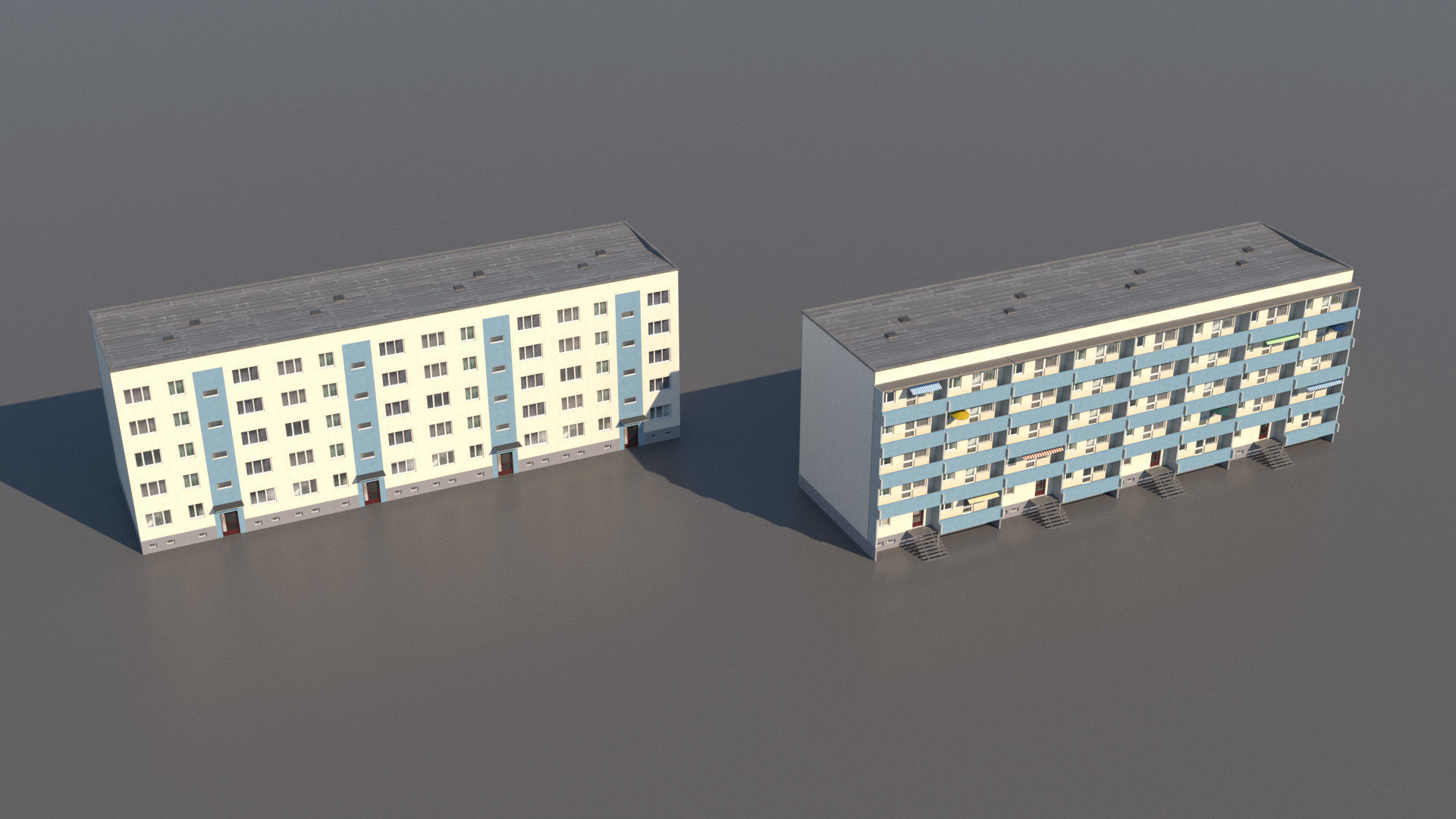 Germany DDR Berlin buildings pack 3D model_6