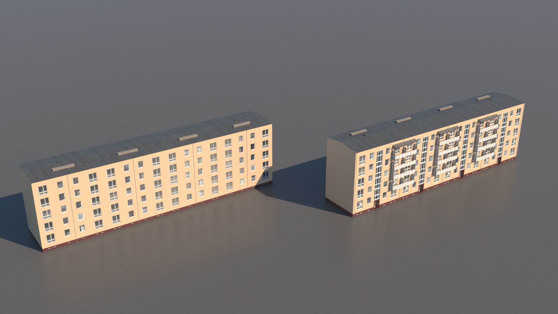 Germany DDR Berlin buildings pack 3D model_10