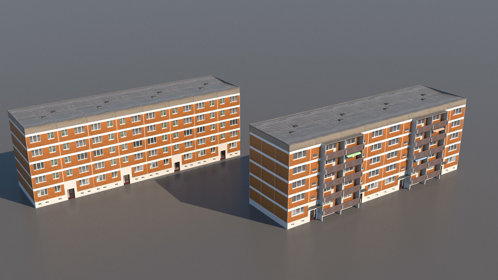 Germany DDR Berlin buildings pack 3D model_4