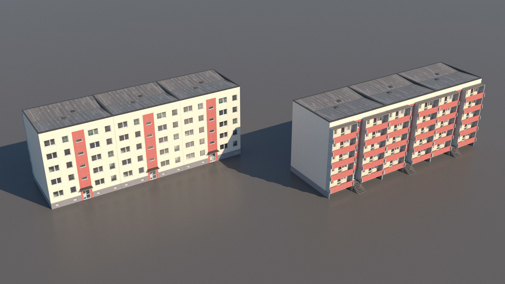 Germany DDR Berlin buildings pack 3D model_7