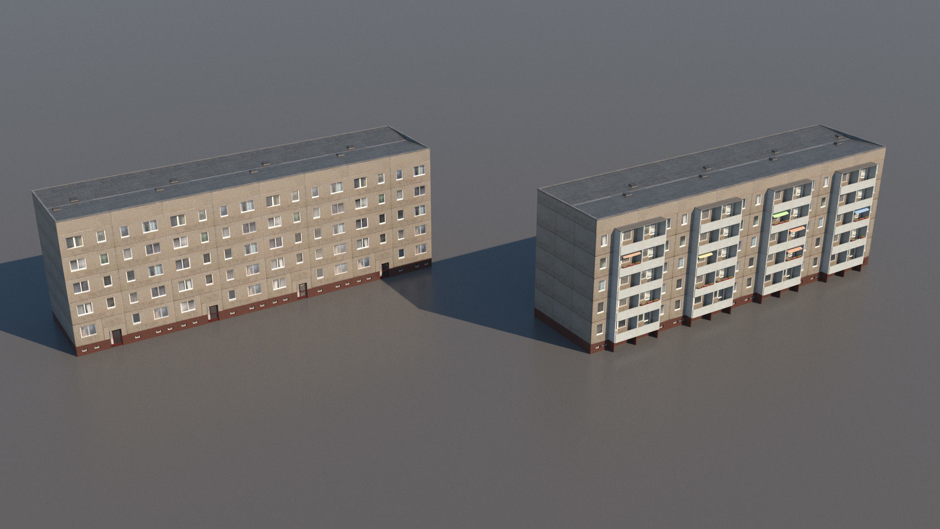 Germany DDR Berlin buildings pack 3D model_8