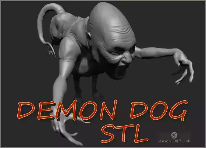 Demon Dog 3D print model