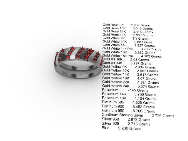 2 slash plain ring stl verified  3D print model_9