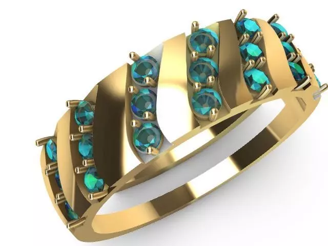 2 slash plain ring stl verified  3D print model_0