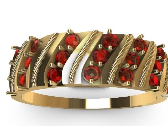 2 slash rope ring stl verified  3D print model_1