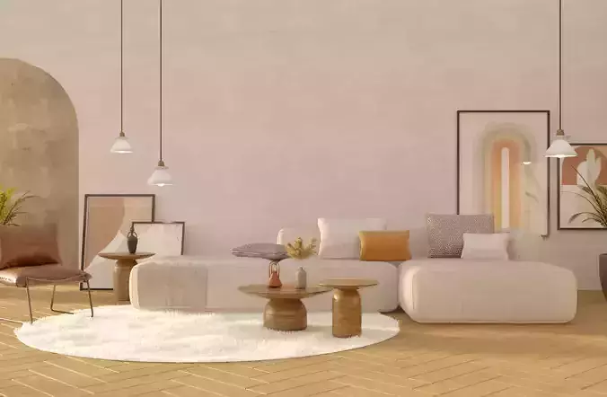 MODERN-ZEN INTERIOR SCENE