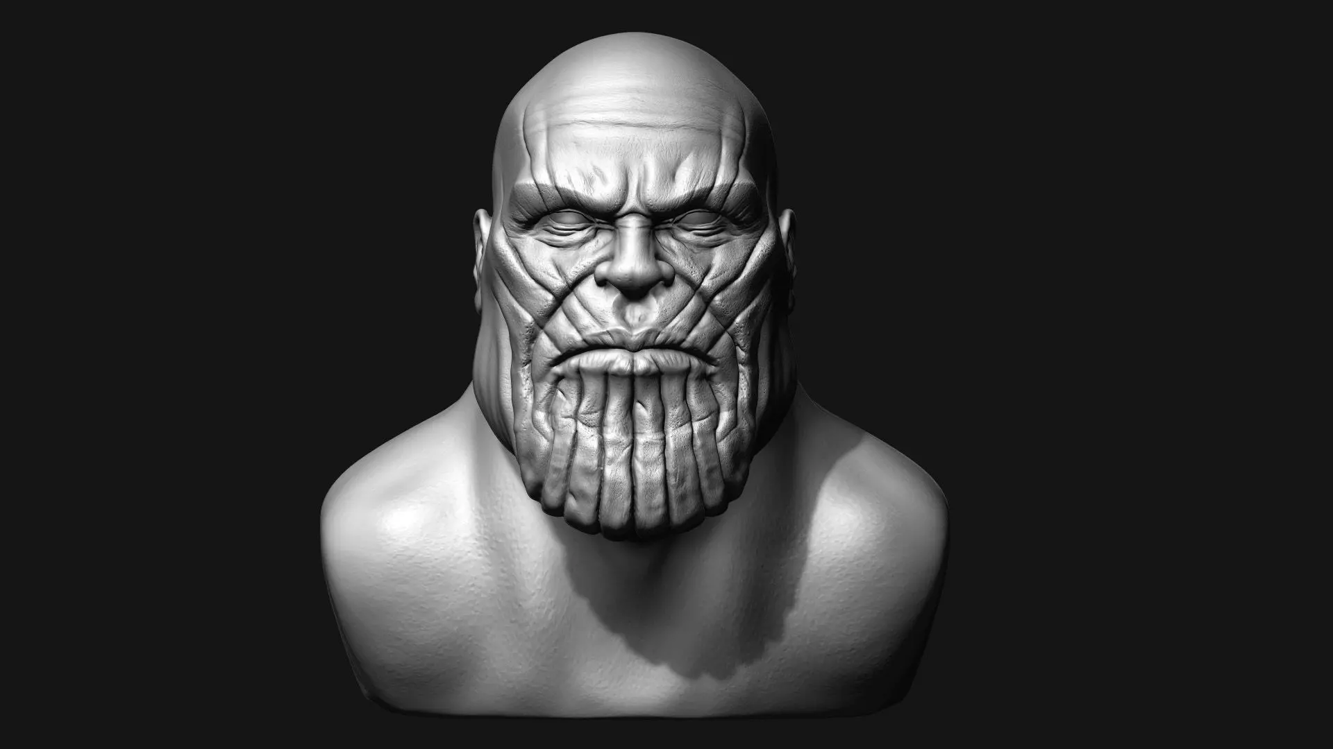 Thanos Bust - 3D Print model 3D print model_0