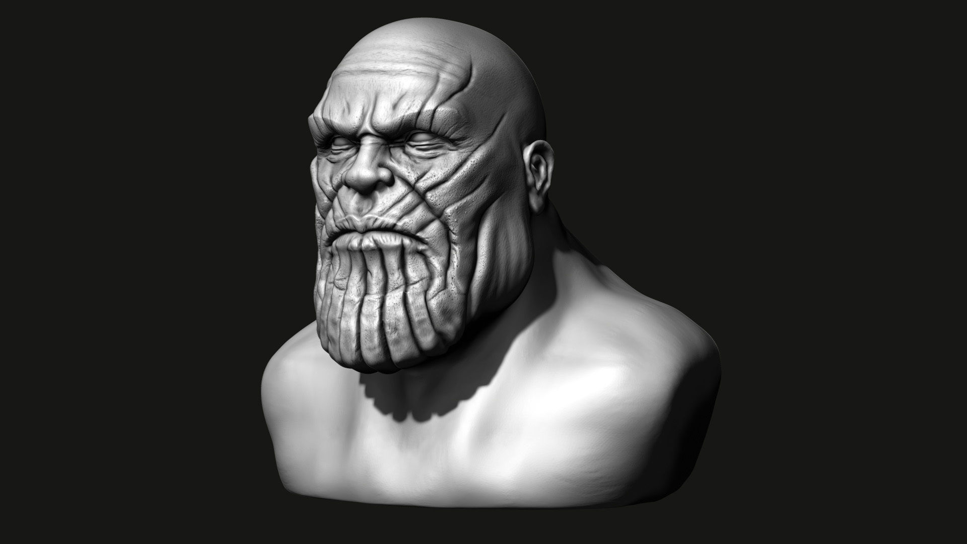 Thanos Bust - 3D Print model 3D print model_1
