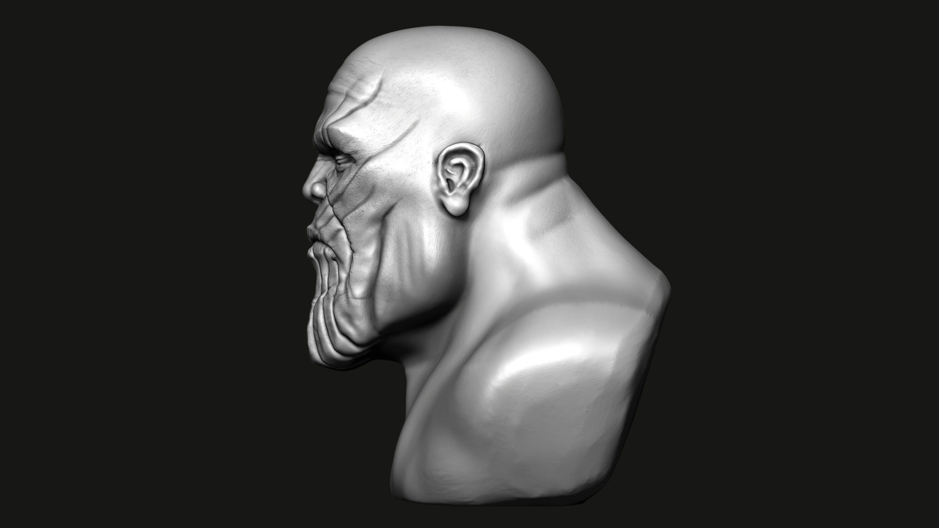 Thanos Bust - 3D Print model 3D print model_2