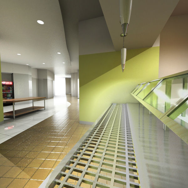 Servery 9 cafeteria 3D model_8