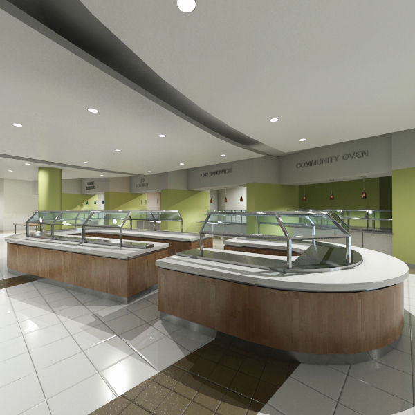 Servery 9 cafeteria 3D model_4