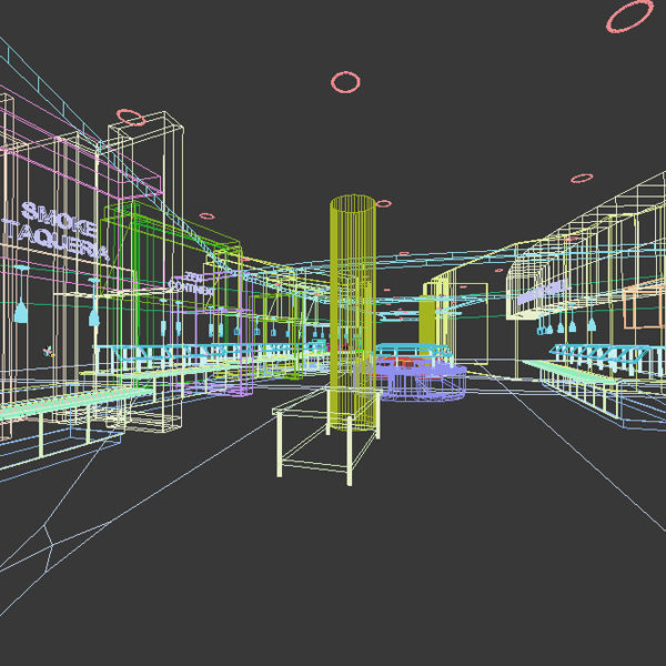 Servery 9 cafeteria 3D model_11