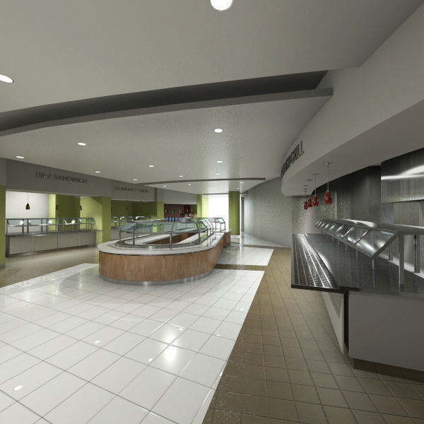 Servery 9 cafeteria 3D model_3