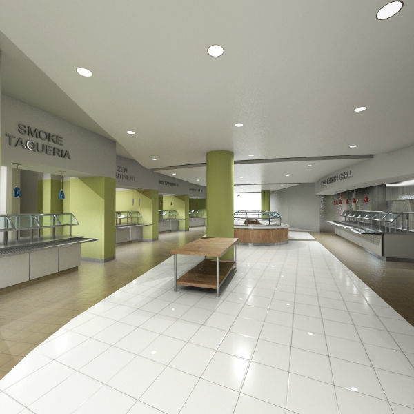 Servery 9 cafeteria 3D model_2