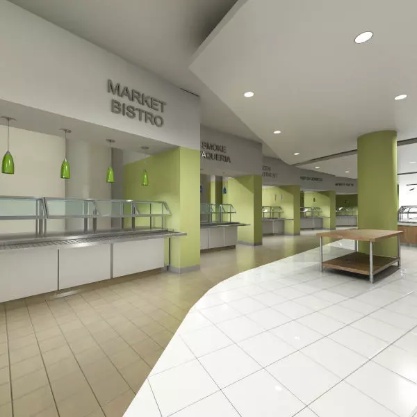 Servery 9 cafeteria 3D model_0