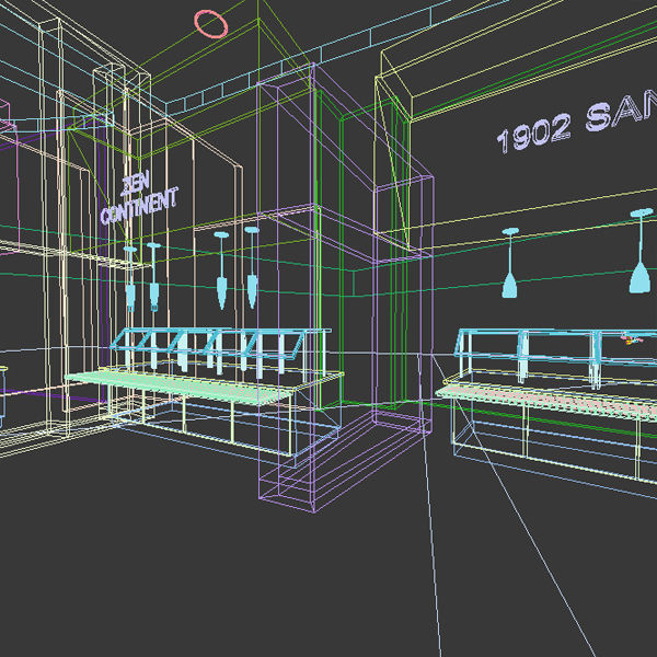 Servery 9 cafeteria 3D model_10