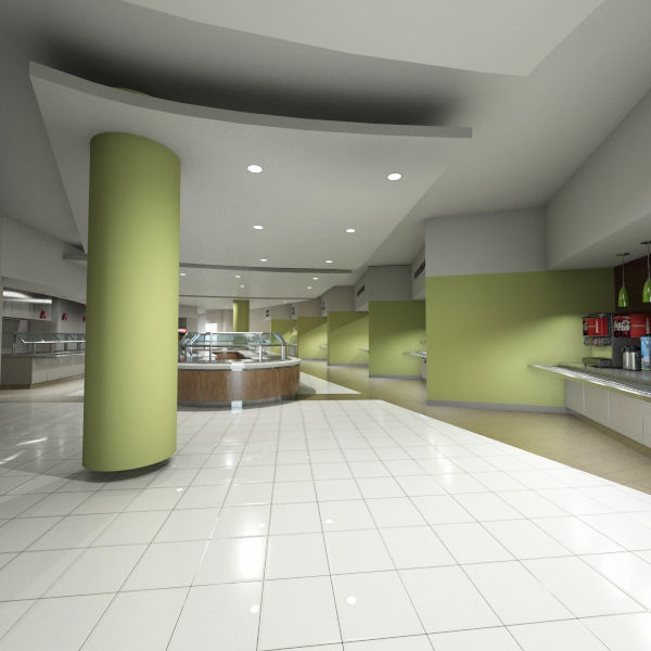 Servery 9 cafeteria 3D model_1