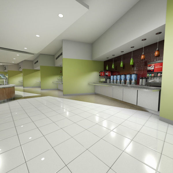 Servery 9 cafeteria 3D model_5
