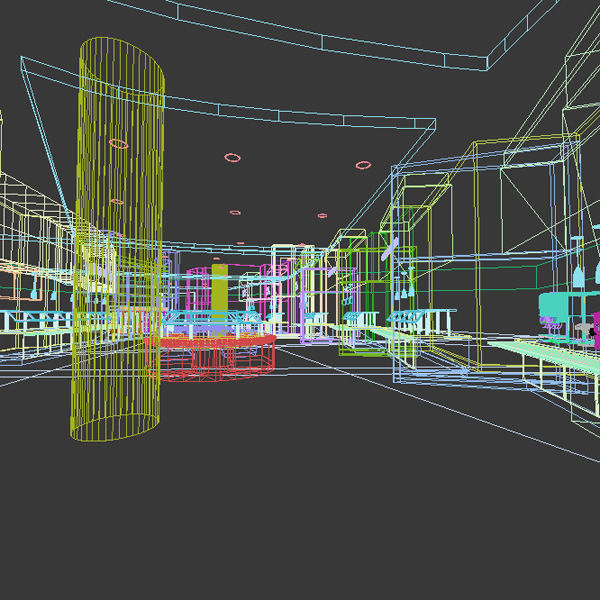 Servery 9 cafeteria 3D model_12