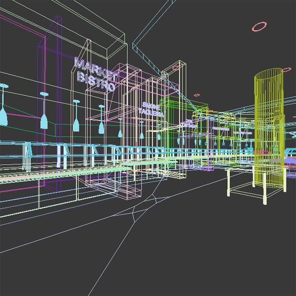 Servery 9 cafeteria 3D model_13