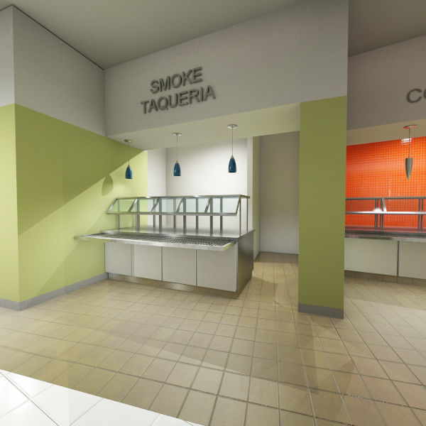 Servery 9 cafeteria 3D model_7