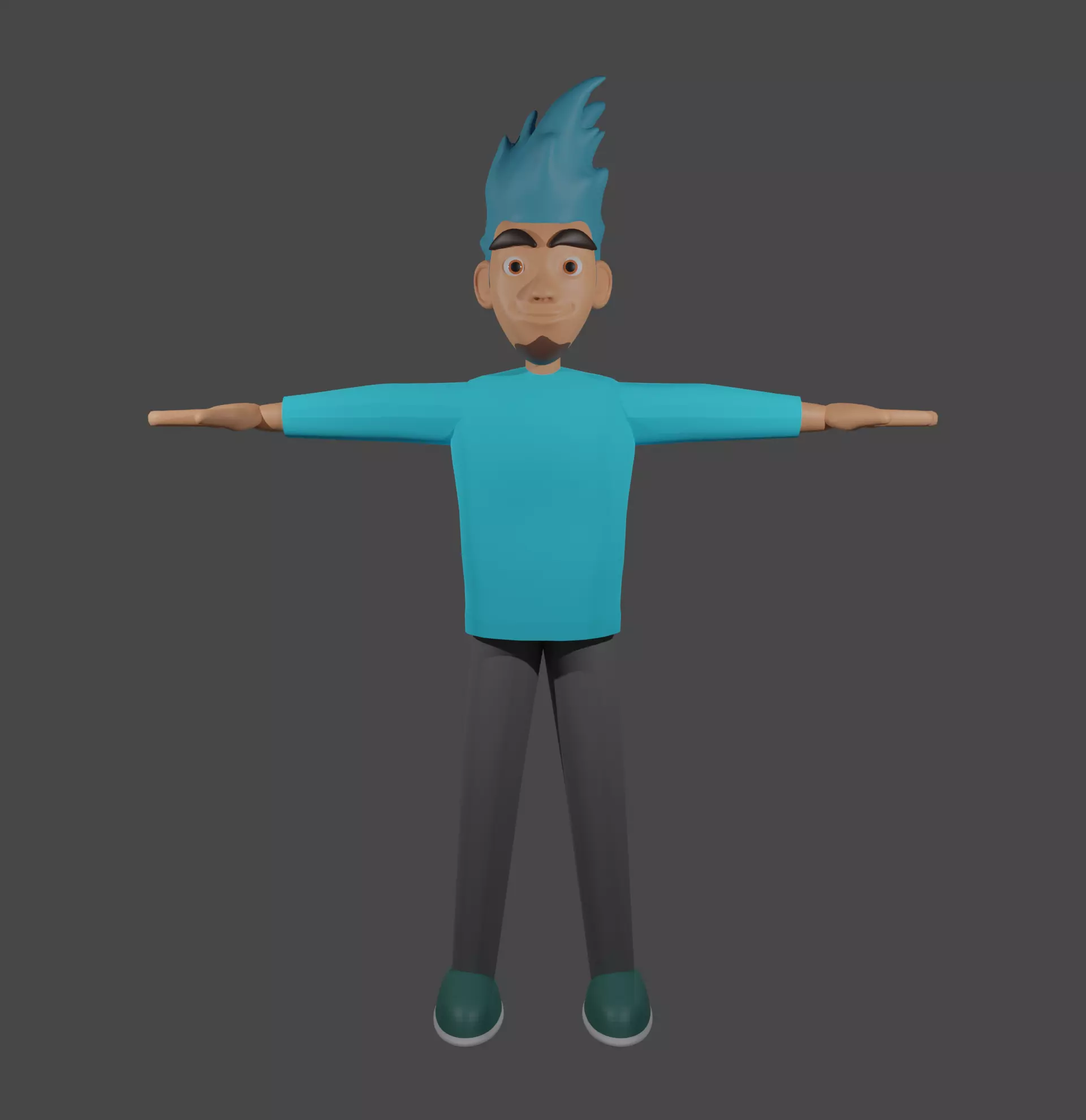 The boy who going to be a Rockstar 3D model_0