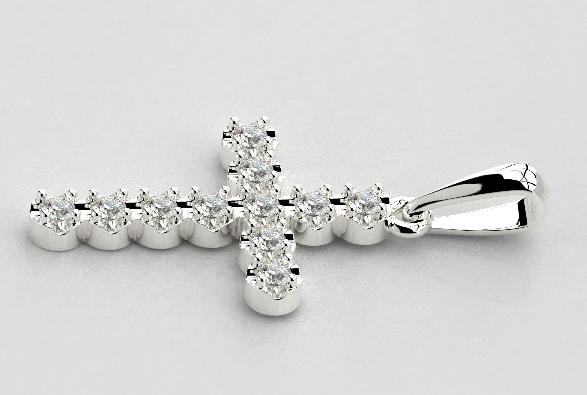 Cross Jewelry Pendant 3D print model_9