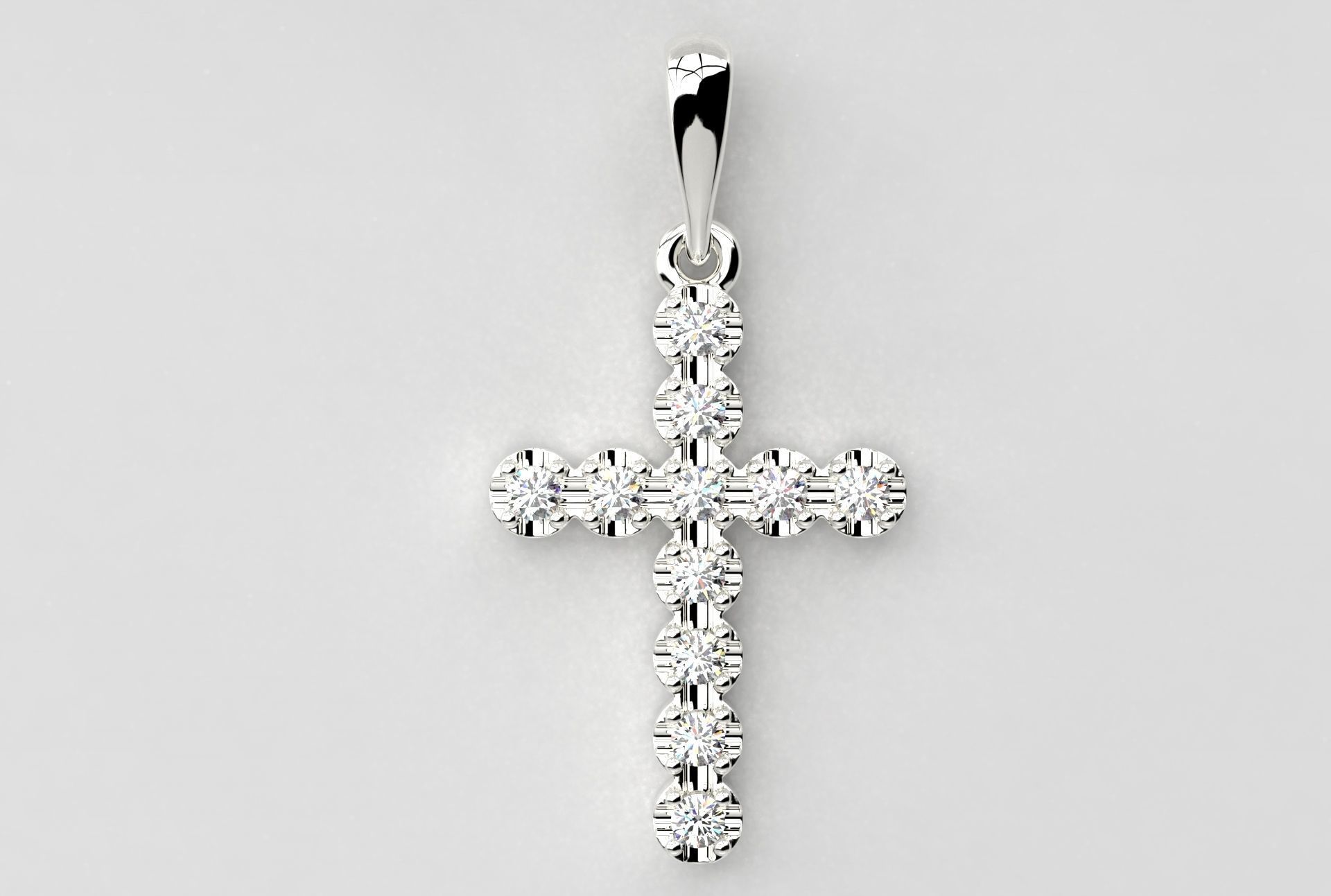 Cross Jewelry Pendant 3D print model_7