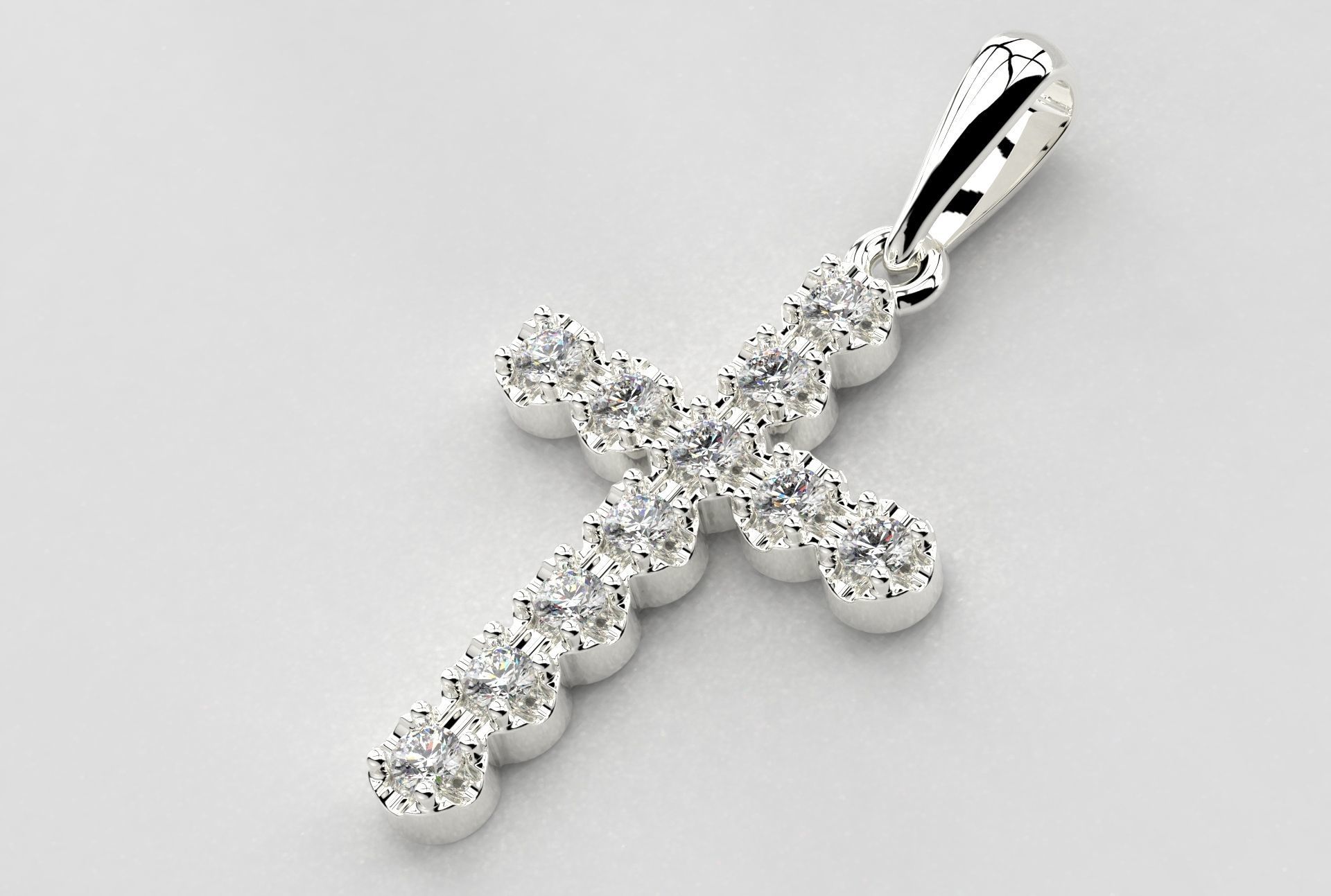 Cross Jewelry Pendant 3D print model_5