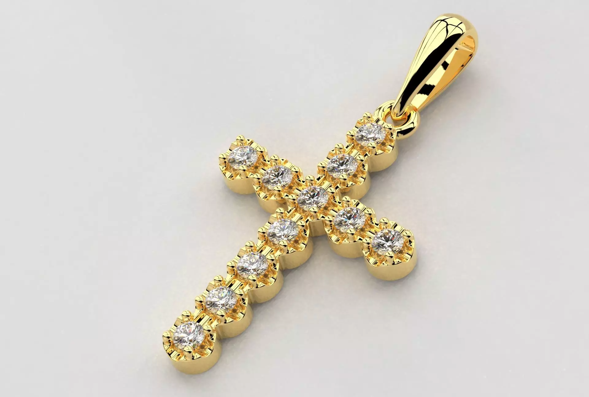 Cross Jewelry Pendant 3D print model_0