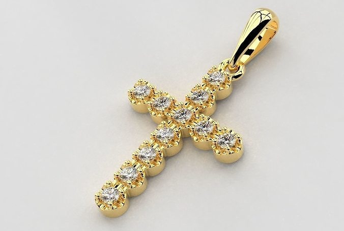 Cross Jewelry Pendant 3D print model