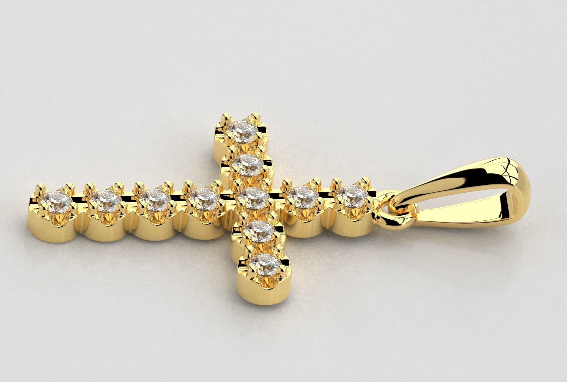 Cross Jewelry Pendant 3D print model_4
