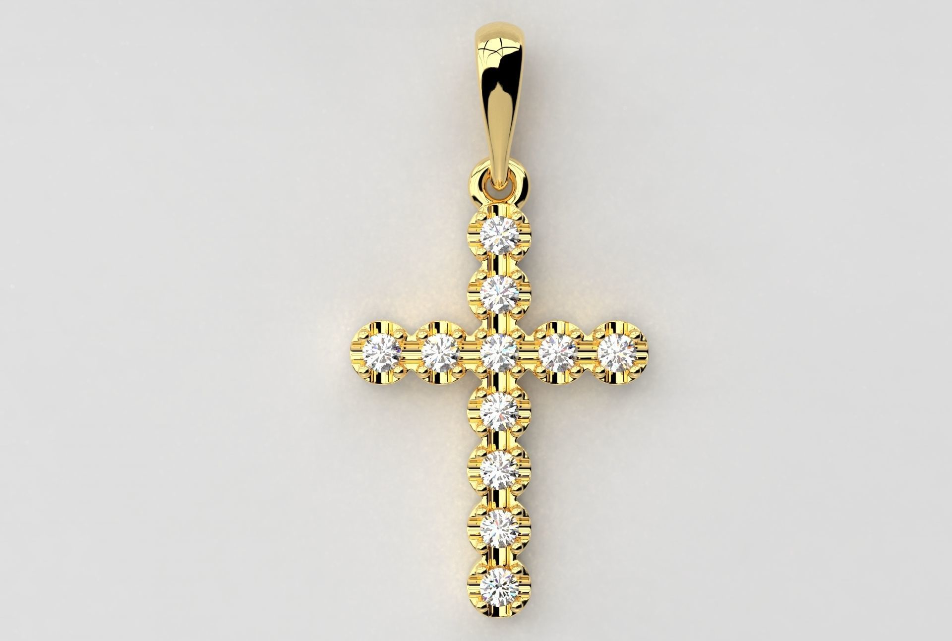 Cross Jewelry Pendant 3D print model_2