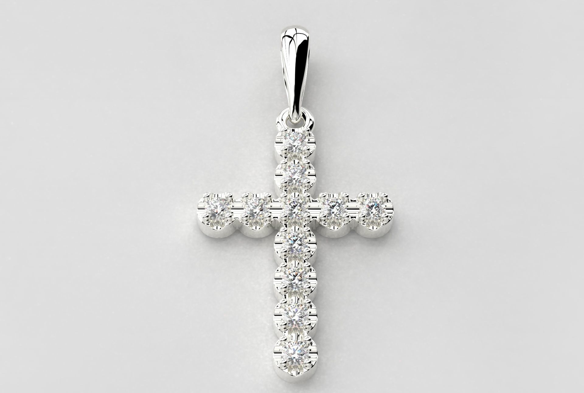 Cross Jewelry Pendant 3D print model_6