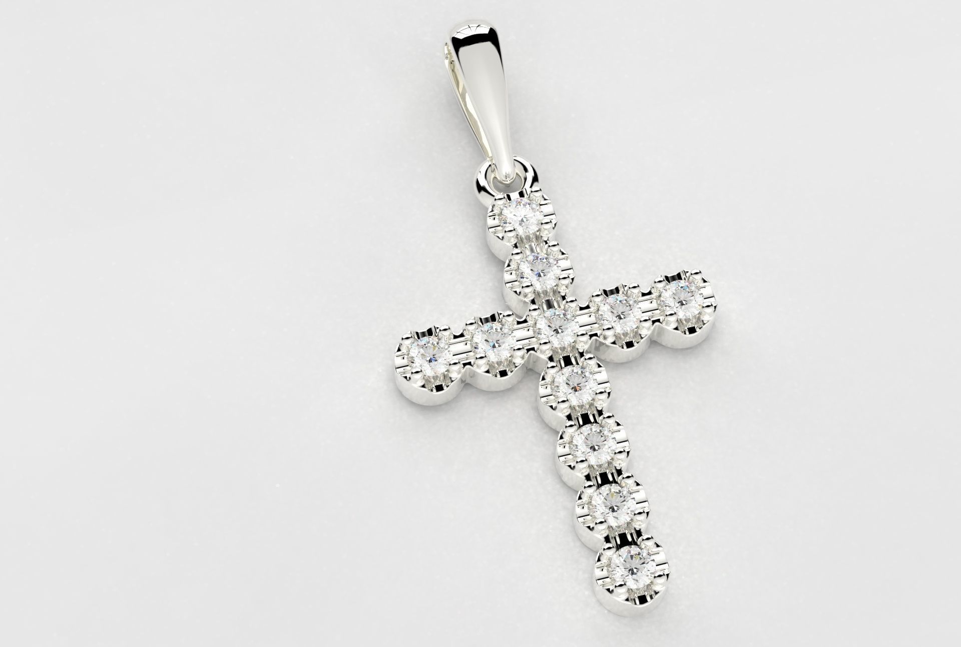 Cross Jewelry Pendant 3D print model_8