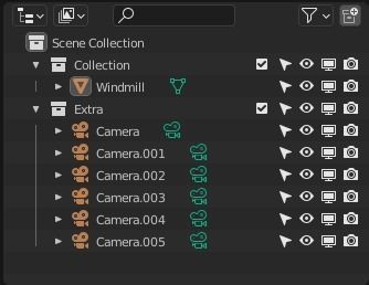 Windmill wooden Low-poly 3D model_15