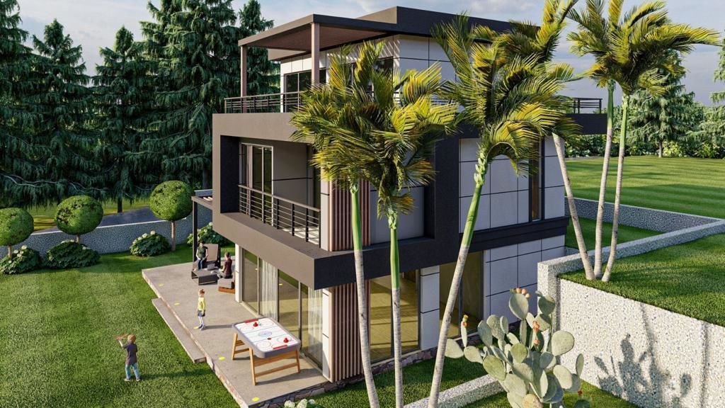 3D villa drawing with lumion11 3D print model_5