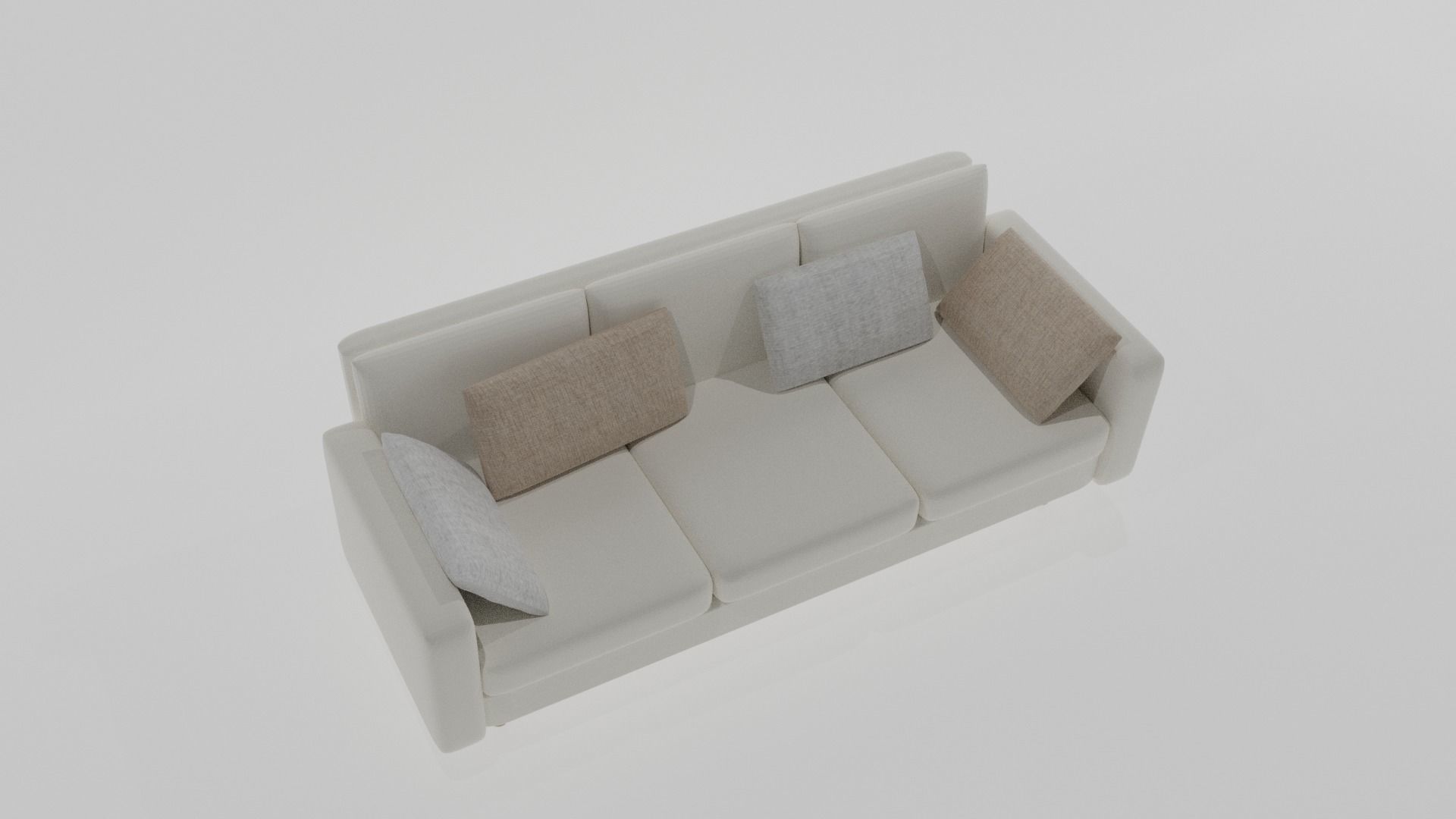 Armchair and sofa 3D model_2
