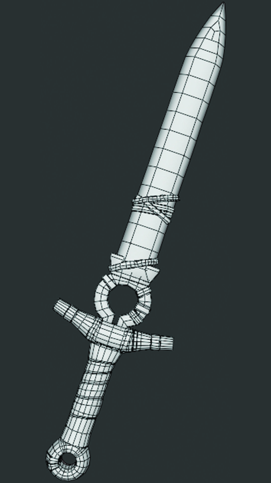 sword game ready asset Low-poly 3D model_4