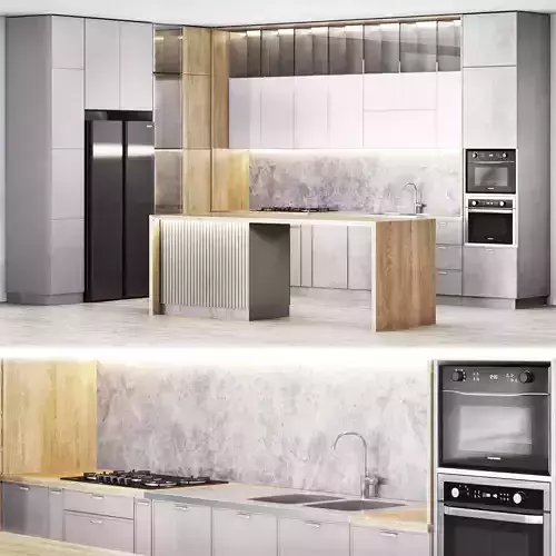 Kitchen modern02 3D model