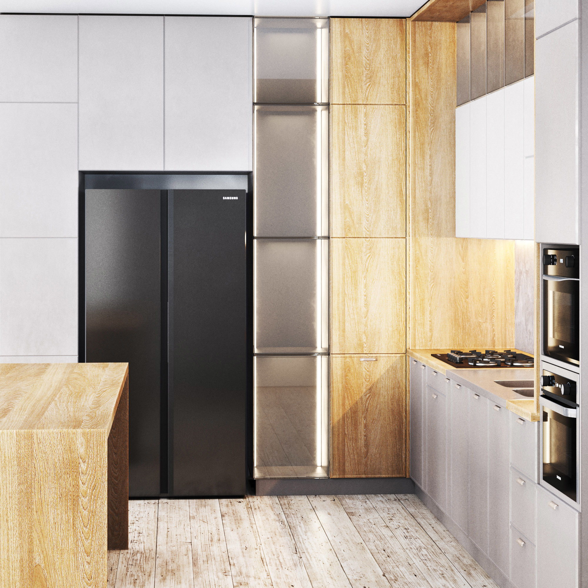 Kitchen modern02 3D model_2