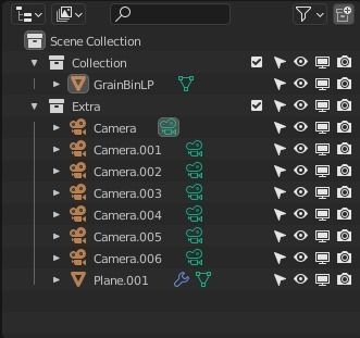 Grain Bin Low-poly 3D model_32